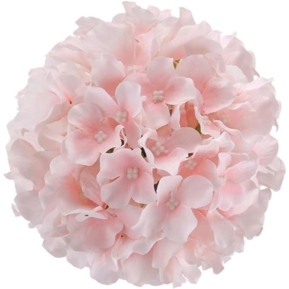 10Pack Silk Hydrangea Heads Artificial Flowers Heads w/ Stems Home Wedding Decor - Picture 5 of 5